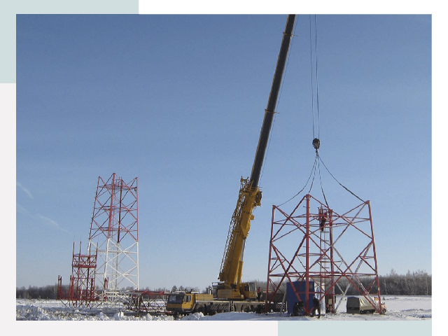 Монтаж вышек связи в Азове