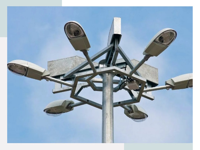 Монтаж осветительных мачт в Азове