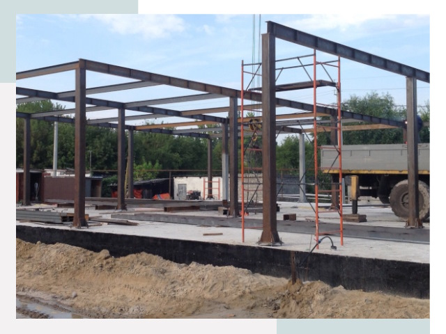 Фундамент для ангаров в Азове