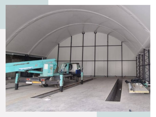 Внутреннее оснащение ангаров в Азове