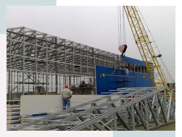 Монтаж ангаров в Азове