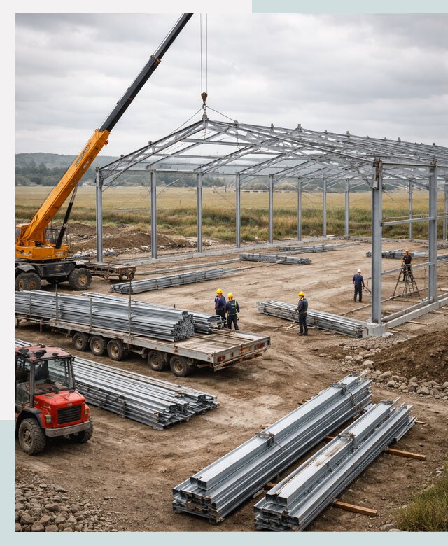 Строительство ангаров для сельхозтехники в Азове под ключ