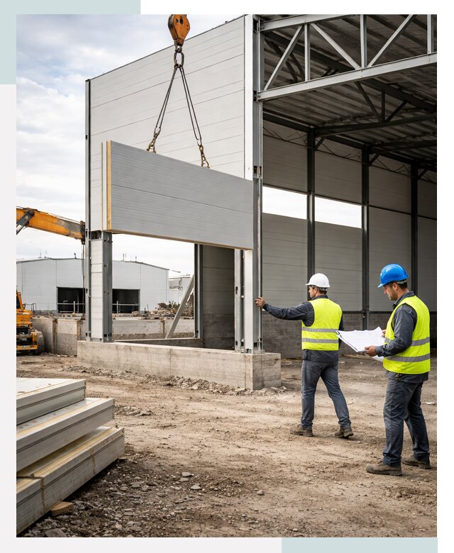 Склад из сэндвич панелей под ключ в Азове от 9756 р. | СтальСтрой-Азв