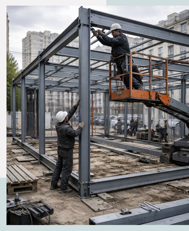 Строительство и монтаж торговых павильонов под ключ в Азове