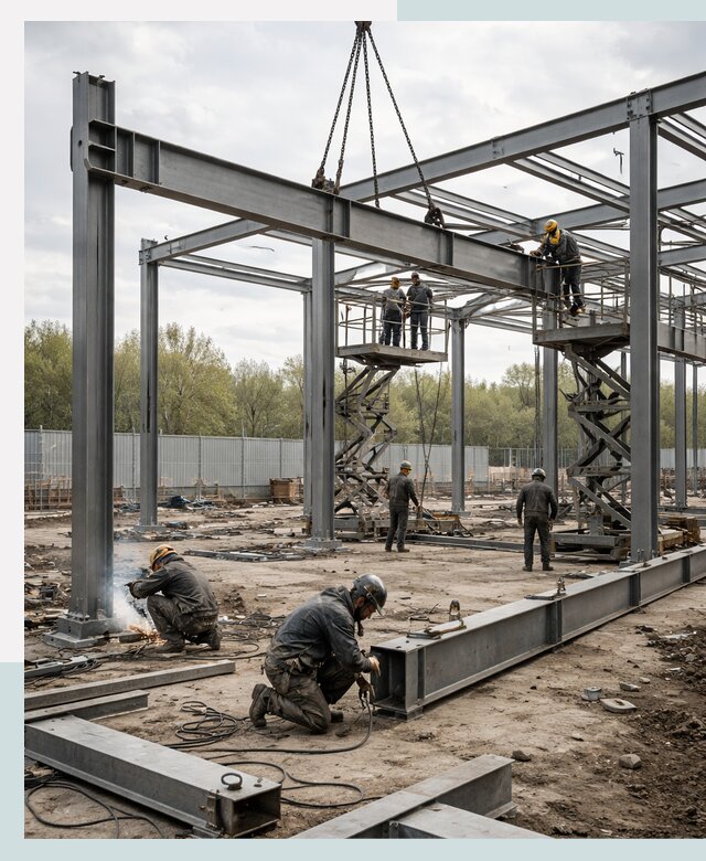 Строительство выставочных павильонов из металлоконструкций в Азове